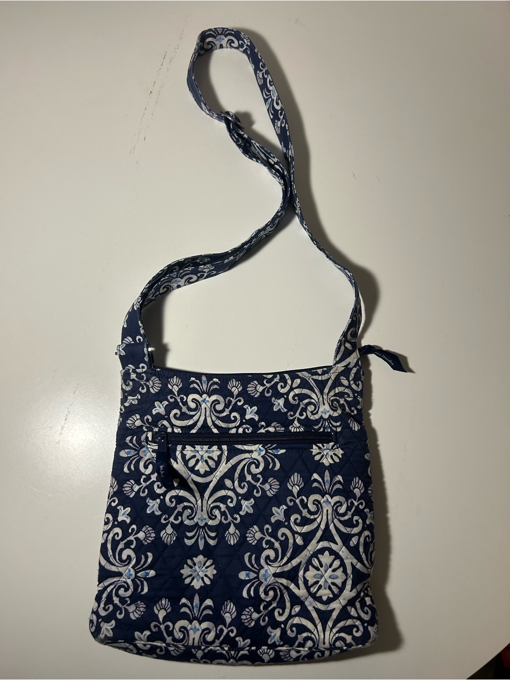 Vera Bradley Navy and White Quilted Crossbody Bag